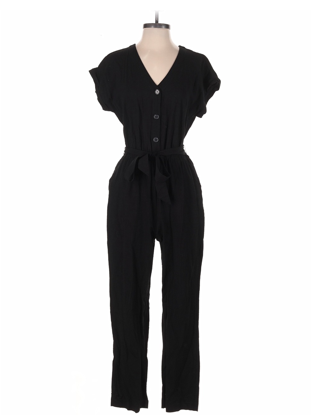 Gap Black Jumpsuit / Romper Small Tall Belted